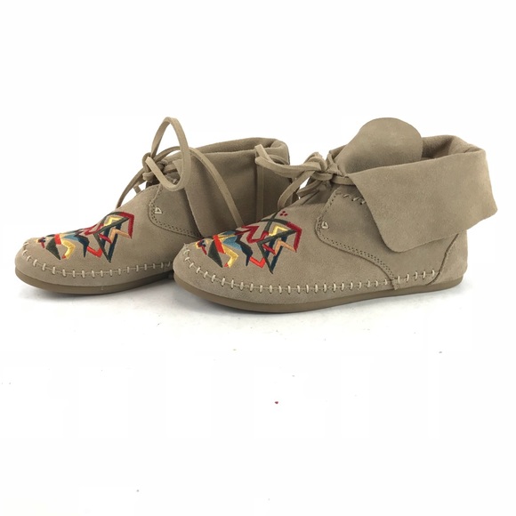 TOMS Womens Tan Tribal Embroidery Suede Booties - Picture 6 of 6